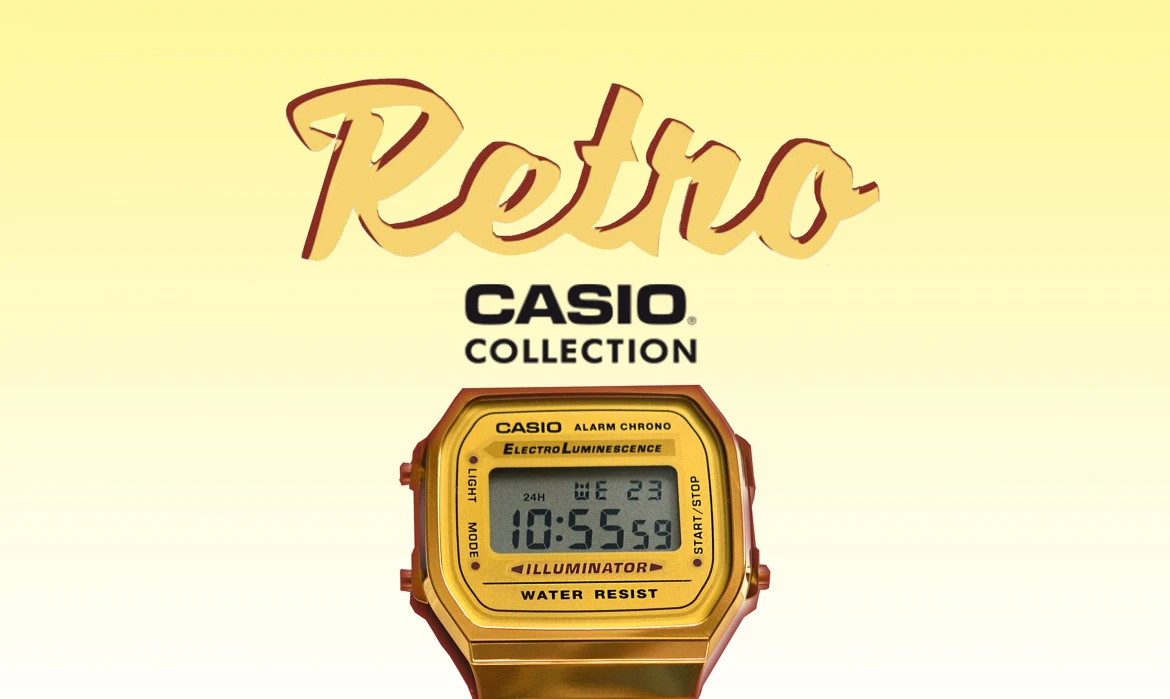 Casio Retro: современная версия электронных часов из 80-ых
