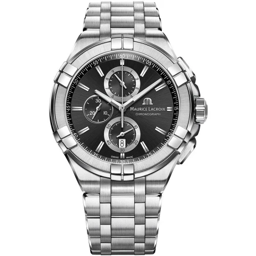 Мужские наручные часы MAURICE LACROIX AIKON QUARTZ CHRONOGRAPH AI1018-SS002-330-1 купити за ціною 62920 грн на сайті - THEWATCH