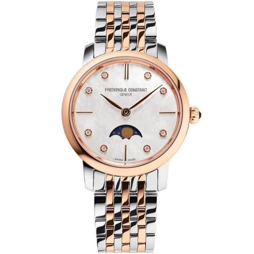 Женские наручные часы FREDERIQUE CONSTANT SLIMLINE LADIES MOONPHASE FC-206MPWD1S2B купити за ціною 71800 грн на сайті - THEWATCH