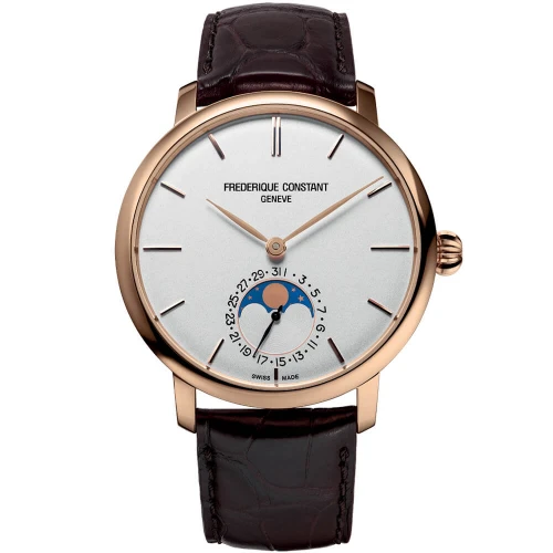 Мужские наручные часы FREDERIQUE CONSTANT SLIMLINE MOONPHASE MANUFACTURE FC-705V4S4 купити за ціною 192300 грн на сайті - THEWATCH