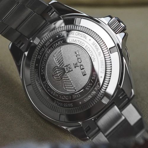 Чоловічий годинник EDOX SKYDIVER MILITARY LIMITED EDITION 80115 3N VD купити за ціною 0 грн на сайті - THEWATCH