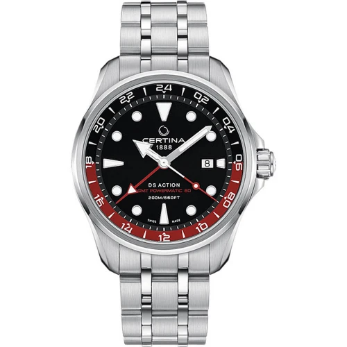 Мужские наручные часы CERTINA AQUA DS ACTION GMT POWERMATIC 80 C032.429.11.051.00 купити за ціною 45160 грн на сайті - THEWATCH