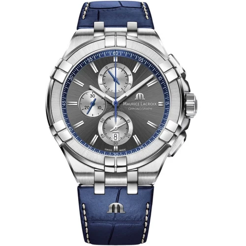 Мужские наручные часы MAURICE LACROIX AIKON QUARTZ CHRONOGRAPH AI1018-SS001-333-1 купити за ціною 62920 грн на сайті - THEWATCH