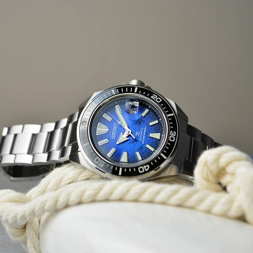 Чоловічий годинник SEIKO PROSPEX KING SAMURAI SAVE THE OCEAN MANTA RAY SRPE33K1 купити за ціною 33800 грн на сайті - THEWATCH
