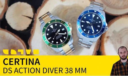 НОВЫЙ ОБЗОР НА YOUTUBE-КАНАЛЕ THEWATCH: CERTINA AQUA DS ACTION DIVER 38 ММ