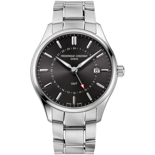 Чоловічий годинник FREDERIQUE CONSTANT CLASSICS QUARTZ GMT FC-252DGS5B6B купити за ціною 56410 грн на сайті - THEWATCH