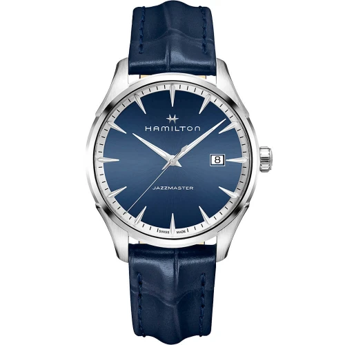 Мужские наручные часы HAMILTON JAZZMASTER GENT QUARTZ H32451641 купити за ціною 25410 грн на сайті - THEWATCH