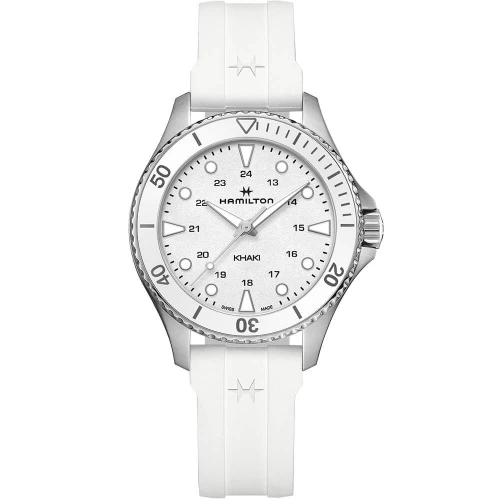 Женские наручные часы HAMILTON KHAKI NAVY SCUBA QUARTZ H82221310 купити за ціною 31460 грн на сайті - THEWATCH