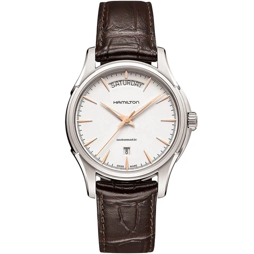 Мужские наручные часы HAMILTON JAZZMASTER DAY DATE AUTO H32505511 купити за ціною 38240 грн на сайті - THEWATCH