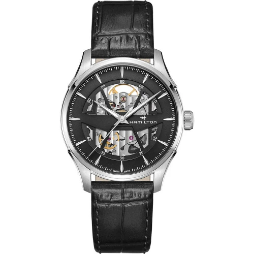 Мужские наручные часы HAMILTON JAZZMASTER SKELETON AUTO H42535780 купити за ціною 57840 грн на сайті - THEWATCH
