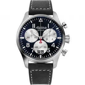 Чоловічий годинник ALPINA STARTIMER PILOT QUARTZ CHRONOGRAPH BIG DATE AL-372NS4S6 купити за ціною 49240 грн на сайті - THEWATCH