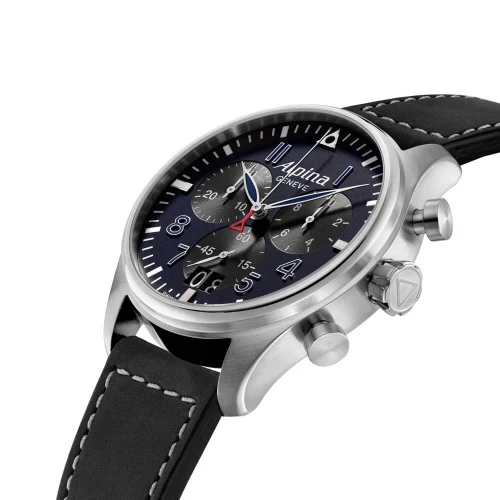 Чоловічий годинник ALPINA STARTIMER PILOT QUARTZ CHRONOGRAPH BIG DATE AL-372NB4S6 купити за ціною 49240 грн на сайті - THEWATCH