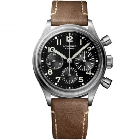 Чоловічий годинник LONGINES HERITAGE AVIGATION BIGEYE L2.816.4.53.2 купити за ціною 182570 грн на сайті - THEWATCH
