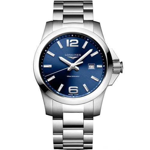 Чоловічий годинник LONGINES CONQUEST L3.760.4.96.6 купити за ціною 55420 грн на сайті - THEWATCH