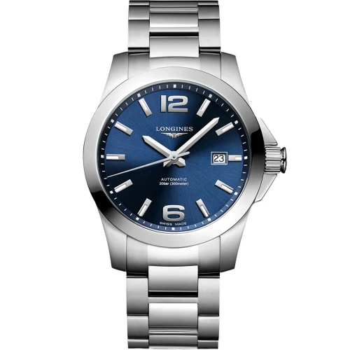 Мужские наручные часы LONGINES CONQUEST L3.777.4.99.6 купити за ціною 63250 грн на сайті - THEWATCH