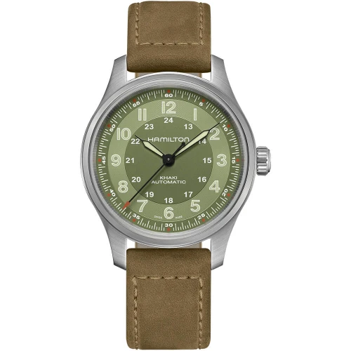 Мужские наручные часы HAMILTON KHAKI FIELD TITANIUM AUTO H70545560 купити за ціною 48160 грн на сайті - THEWATCH