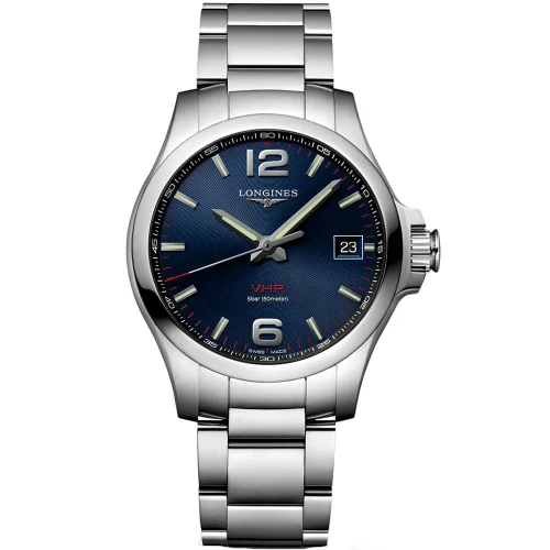 Чоловічий годинник LONGINES CONQUEST V.H.P. L3.716.4.96.6 купити за ціною 50600 грн на сайті - THEWATCH