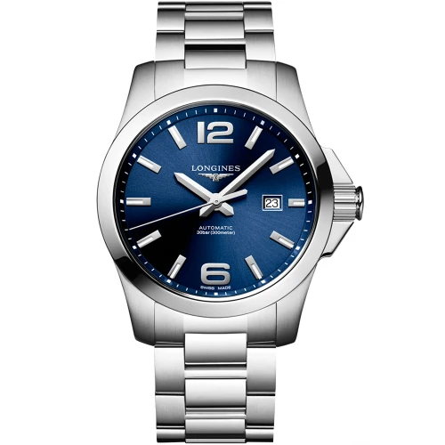 Чоловічий годинник LONGINES CONQUEST L3.778.4.96.6 купити за ціною 63250 грн на сайті - THEWATCH