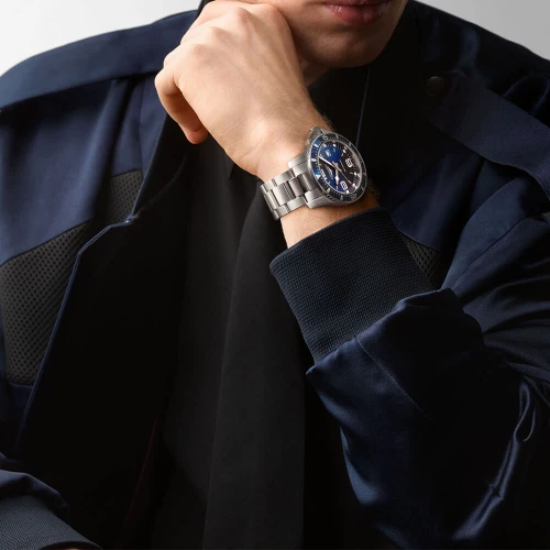 Мужские наручные часы LONGINES HYDROCONQUEST L3.840.4.96.6 купити за ціною 55660 грн на сайті - THEWATCH