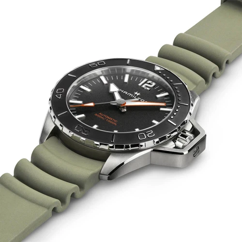 Чоловічий годинник HAMILTON KHAKI NAVY FROGMAN AUTO H77825331 купити за ціною 72040 грн на сайті - THEWATCH
