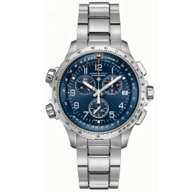 Чоловічий годинник HAMILTON KHAKI AVIATION X-WIND GMT CHRONO QUARTZ H77922141 купити за ціною 62060 грн на сайті - THEWATCH