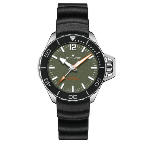 Чоловічий годинник HAMILTON KHAKI NAVY FROGMAN AUTO 41MM H77455360 купити за ціною 72040 грн на сайті - THEWATCH
