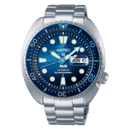 Мужские наручные часы SEIKO PROSPEX KING TURTLE THE GREAT BLUE PADI EDITION SRPK01K1 купить по цене 28400 грн на сайте - THEWATCH