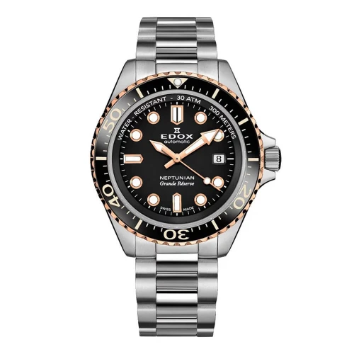 Чоловічий годинник EDOX NEPTUNIAN GRANDE RÉSERVE 80801 3NRM NIR купити за ціною 84270 грн на сайті - THEWATCH