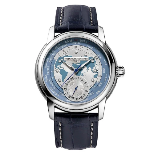 Чоловічий годинник FREDERIQUE CONSTANT CLASSIC WORLDTIMER MANUFACTURE FC-718LWBWM4H6 купити за ціною 241020 грн на сайті - THEWATCH