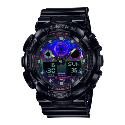 Чоловічий годинник CASIO G-SHOCK GA-100RGB-1AER купити за ціною 9060 грн на сайті - THEWATCH