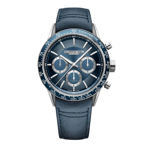 Мужские наручные часы RAYMOND WEIL FREELANCER AUTOMATIC CHRONOGRAPH 7741-SC3-50021 купить по цене 157180 грн на сайте - THEWATCH