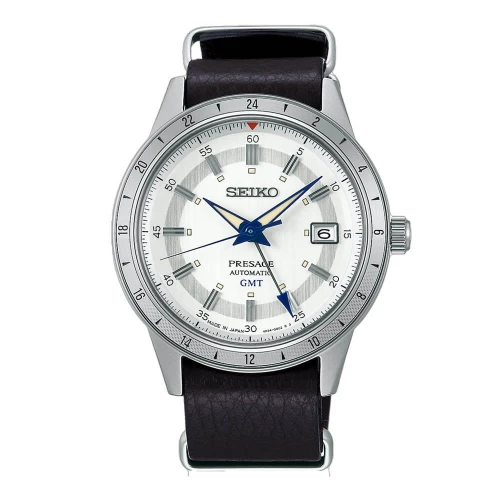 Чоловічий годинник SEIKO PRESAGE STYLE 60S GMT WATCHMAKING 110TH ANNIVERSARY LIMITED EDITION SSK015J1 купити за ціною 34800 грн на сайті - THEWATCH