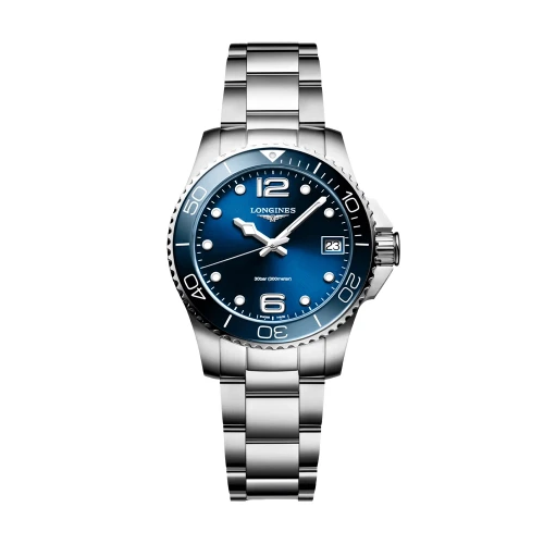 Женские наручные часы LONGINES HYDROCONQUEST L3.370.4.96.6 купити за ціною 73370 грн на сайті - THEWATCH