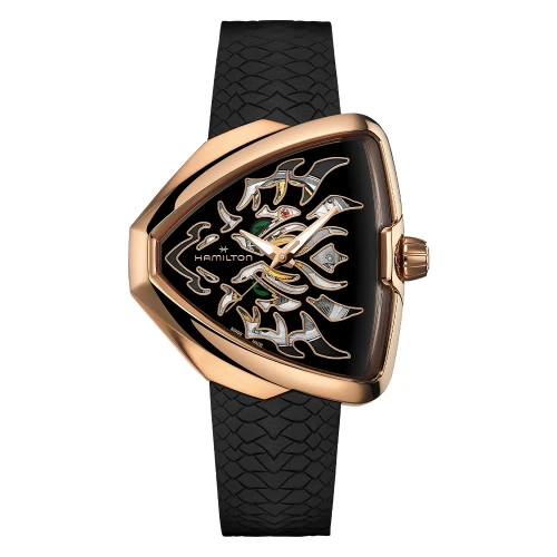 Чоловічий годинник HAMILTON VENTURA ELVIS80 SKELETON AUTO "YEAR OF DRAGON" H24525331 купити за ціною 118190 грн на сайті - THEWATCH
