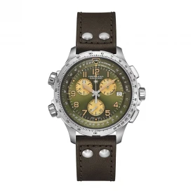 Мужские наручные часы HAMILTON KHAKI AVIATION X-WIND GMT CHRONO QUARTZ H77932560 купить по цене 57690 грн на сайте - THEWATCH