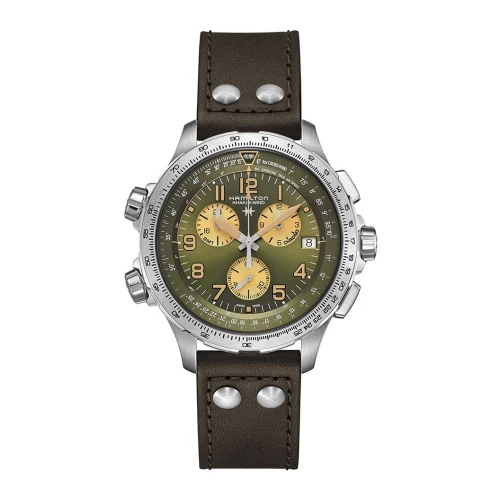 Чоловічий годинник HAMILTON KHAKI AVIATION X-WIND GMT CHRONO QUARTZ H77932560 купити за ціною 0 грн на сайті - THEWATCH