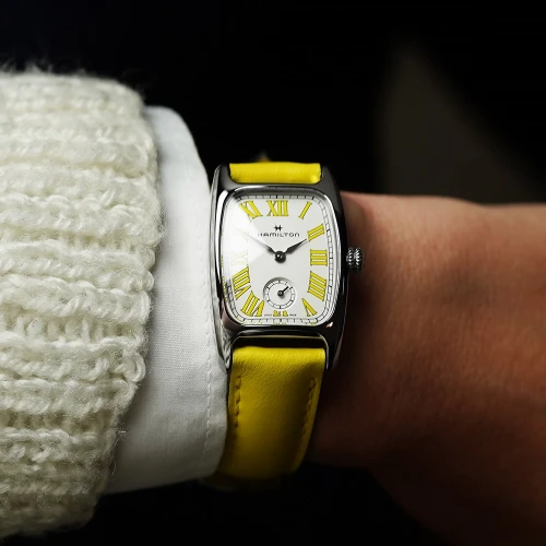 Жіночий годинник HAMILTON AMERICAN CLASSIC BOULTON SMALL SECOND QUARTZ M H13321812 купити за ціною 31460 грн на сайті - THEWATCH