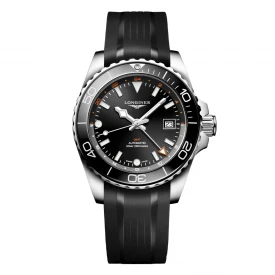 Чоловічий годинник LONGINES HYDROCONQUEST GMT L3.790.4.56.9 купити за ціною 169530 грн на сайті - THEWATCH