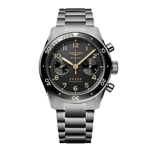 Мужские наручные часы LONGINES SPIRIT FLYBACK TITANIUM L3.821.1.53.6 купити за ціною 250470 грн на сайті - THEWATCH