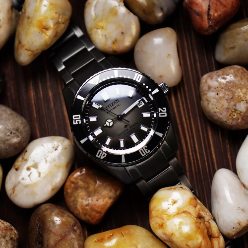Мужские наручные часы CITIZEN PROMASTER FUJITSUBO TITANIUM AUTOMATIC 41 MM NB6025-59H купить по цене 54160 грн на сайте - THEWATCH