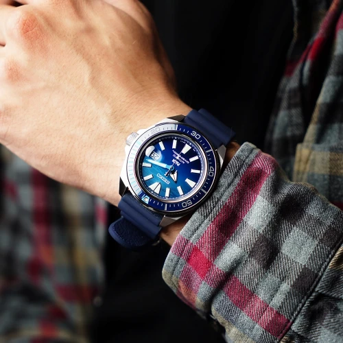 Чоловічий годинник SEIKO PROSPEX KING SAMURAI THE GREAT BLUE PADI EDITION SRPJ93K1 купити за ціною 27500 грн на сайті - THEWATCH