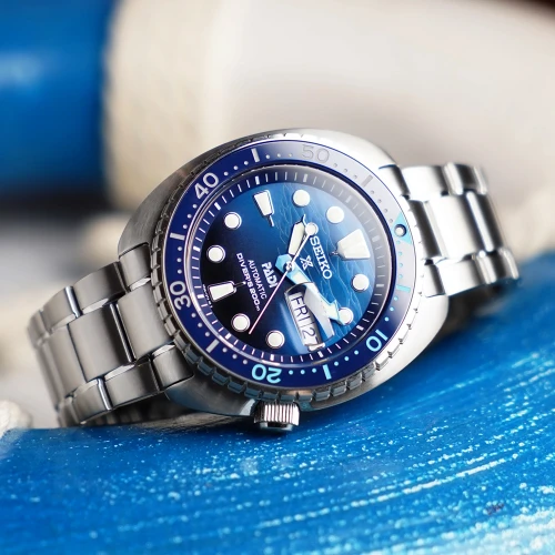 Чоловічий годинник SEIKO PROSPEX KING TURTLE THE GREAT BLUE PADI EDITION SRPK01K1 купити за ціною 28400 грн на сайті - THEWATCH