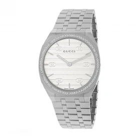 Женские наручные часы GUCCI 25H 34 MM YA163401 купить по цене 236240 грн на сайте - THEWATCH