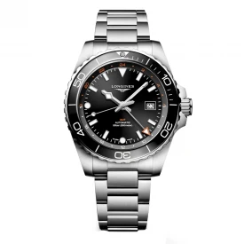 Чоловічий годинник LONGINES HYDROCONQUEST GMT L3.890.4.56.6 купити за ціною 182570 грн на сайті - THEWATCH