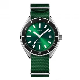 Мужские наручные часы DOXA SUB 200 SEA EMERALD SUNRAY 799.10.131.26-N купить по цене 50600 грн на сайте - THEWATCH