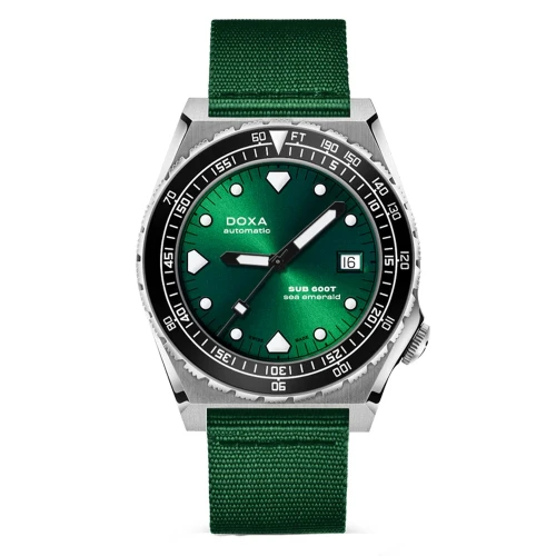 Чоловічий годинник DOXA SUB 600T SEA EMERALD SUNRAY 861.10.131.26-N купити за ціною 74300 грн на сайті - THEWATCH
