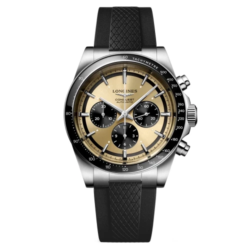 Чоловічий годинник LONGINES CONQUEST CHRONOGRAPH L3.835.4.32.9 купити за ціною 228220 грн на сайті - THEWATCH