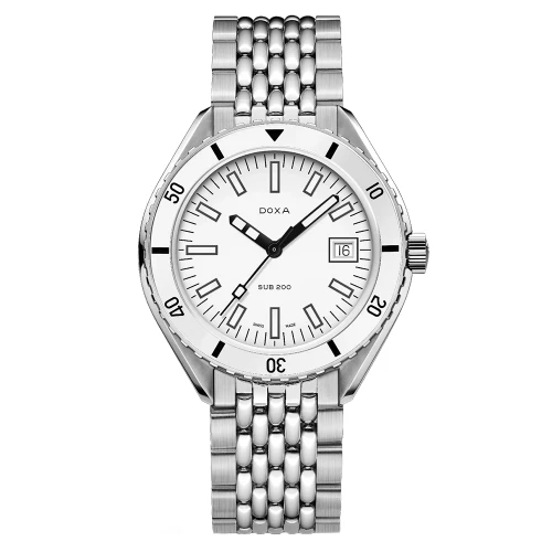 Мужские наручные часы DOXA SUB 200 WHITEPEARL 799.10.011.10 купить по цене 48000 грн на сайте - THEWATCH