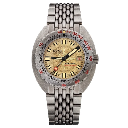 Мужские наручные часы DOXA SUB 300T CLIVE CUSSLER 840.80.031.15 купить по цене 118400 грн на сайте - THEWATCH