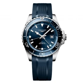 Чоловічий годинник LONGINES HYDROCONQUEST GMT L3.890.4.96.9 купити за ціною 169530 грн на сайті - THEWATCH